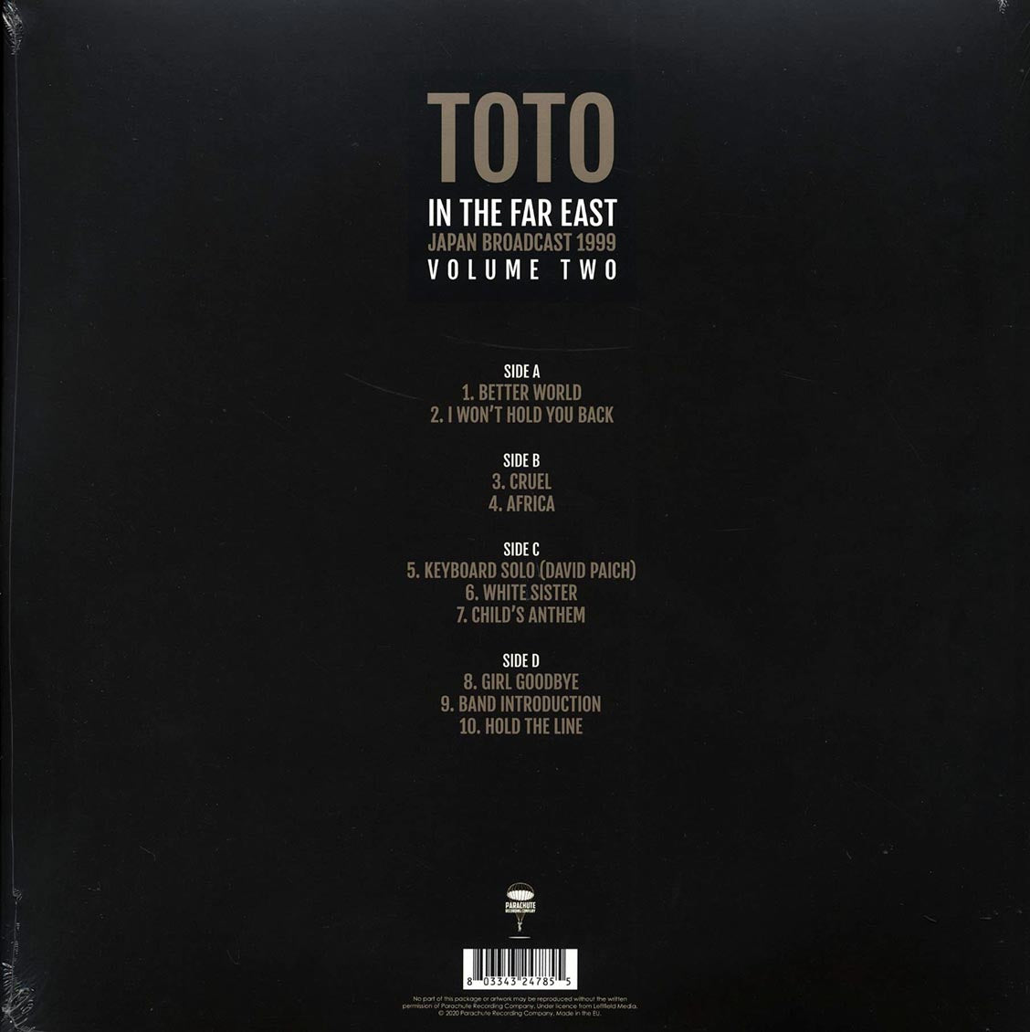 Toto - In The Far East Volume 2: Japan Broadcast 1999