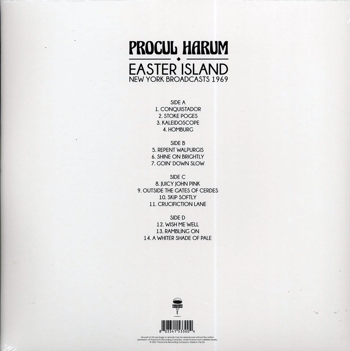 Procol Harum - Easter Island: New York Broadcasts 1969