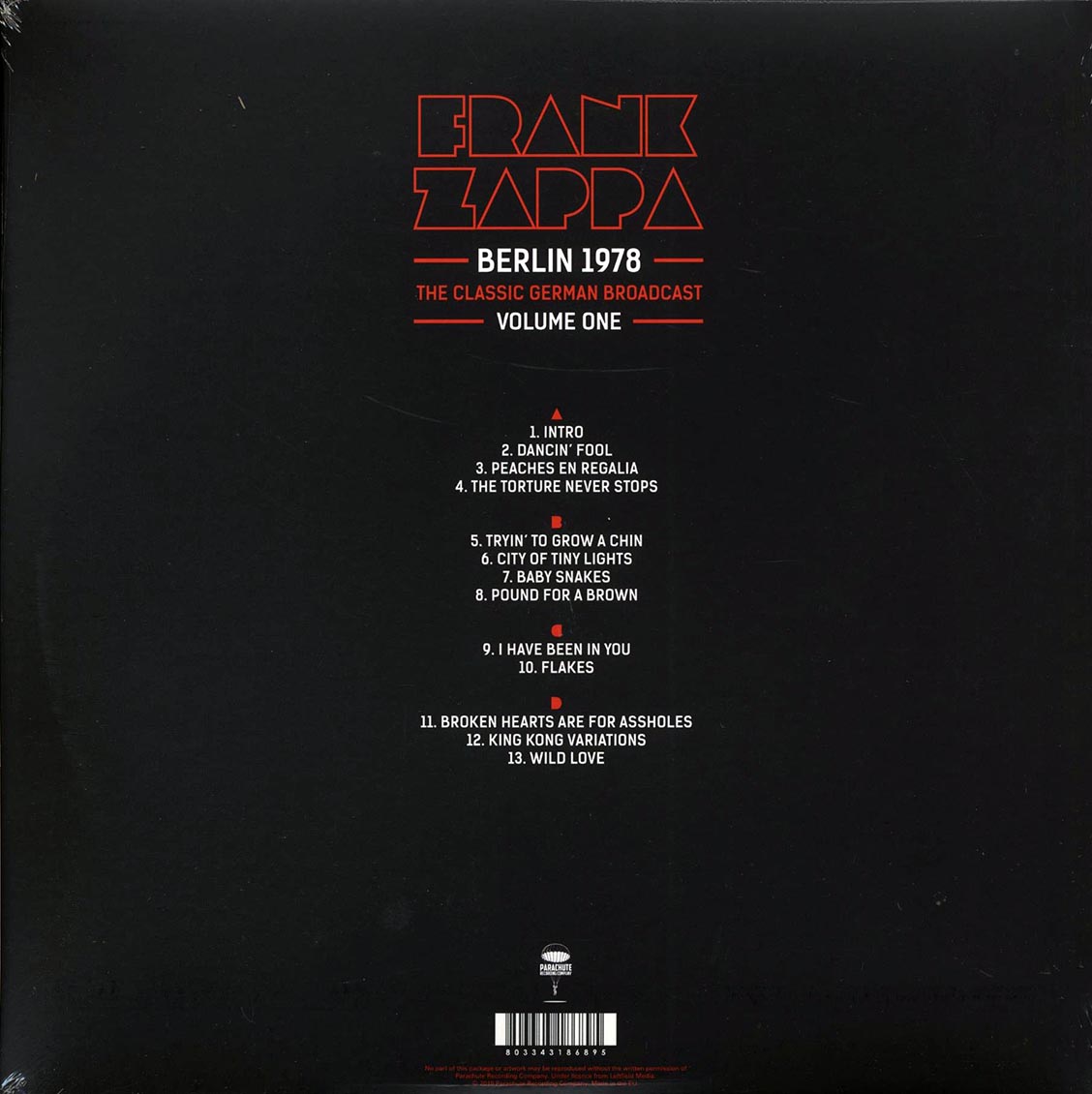 Frank Zappa - Berlin 1978 Volume 1: The Classic German Broadcast