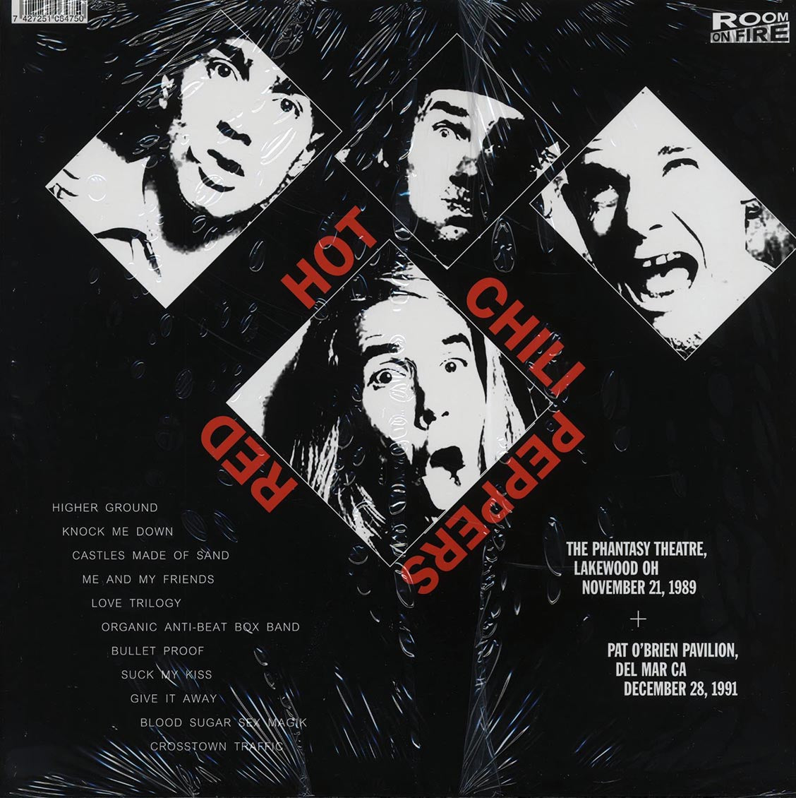 Red Hot Chili Peppers - Westwood One FM: The Phantasy Theatre, Lakewood, OH November 21 1989, Pat O'Brien Pavilion, Del Mar, CA December 28, 1991