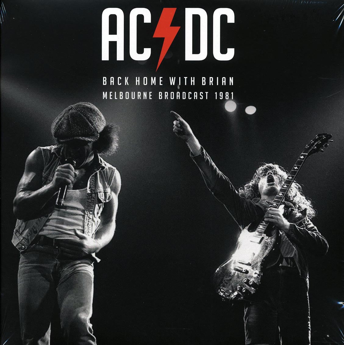 AC/DC - Back Home With Brian: Melbourne Broadcast 1981 2xLP | White Vinyl | Parachute, 1981 | Soundtraxx Item No. 284191