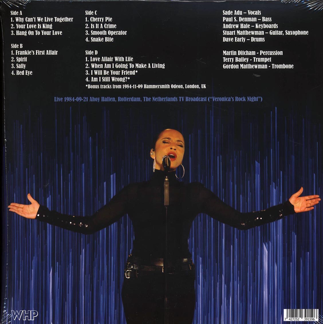 Sade - Live 1984-09-21 Ahoy Hallen, Rotterdam