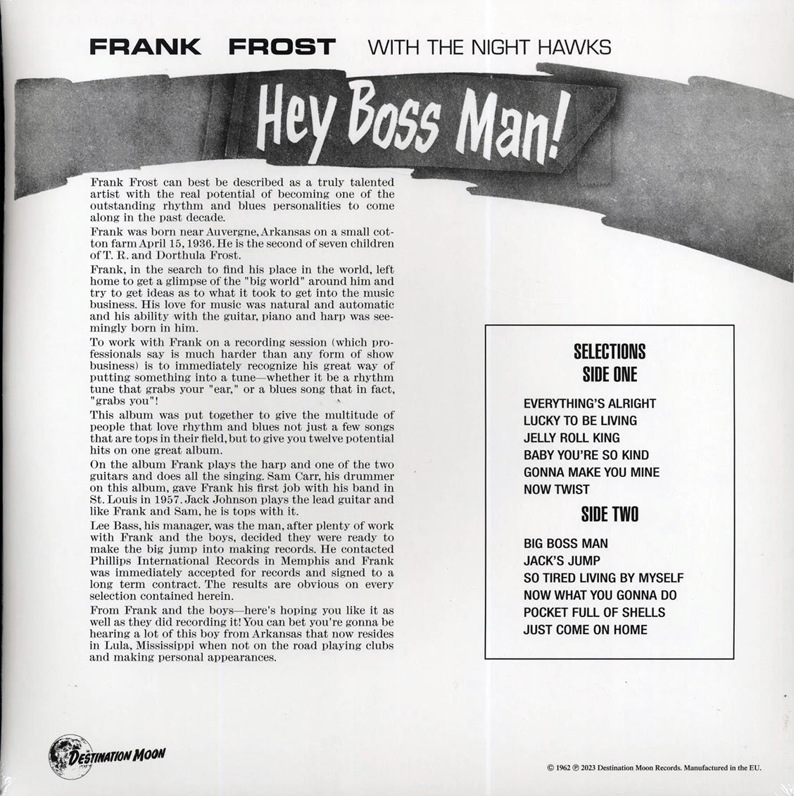 Frank Frost With The Night Hawks - Hey Boss Man!